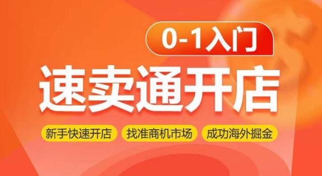 速卖通开店0-1入门，新手快速开店 找准商机市场 成功海外掘金-皮皮网创