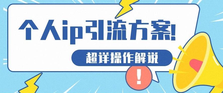 快速收藏，个人IP引流方案教程！让你轻松打造人设IP-皮皮网创
