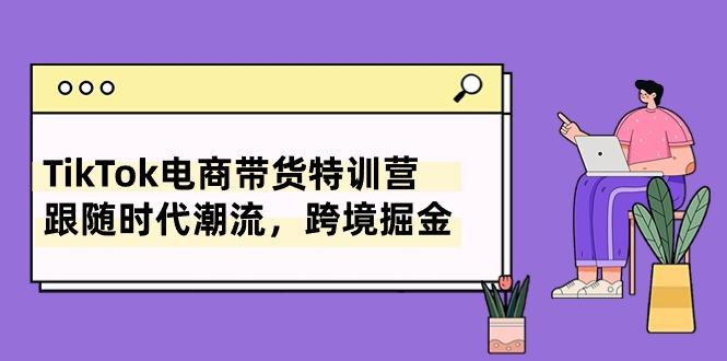 TikTok电商带货特训营，跟随时代潮流，跨境掘金(8节课-皮皮网创