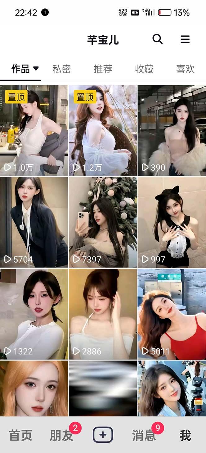 图片[2]-利用AI美女视频引粉，单号日引2000+，新手也能干(教程+软件)-皮皮网创