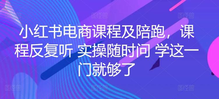 小红书电商课程及陪跑，课程反复听 实操随时问 学这一门就够了-皮皮网创