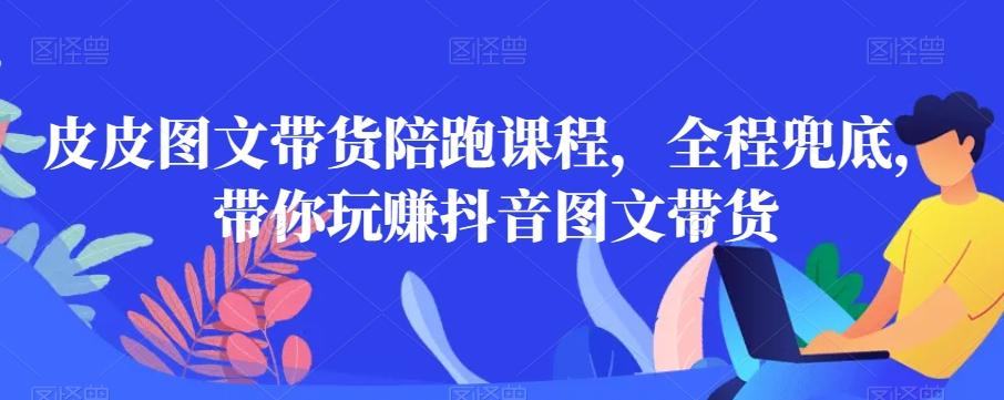 皮皮图文带货陪跑课程，全程兜底，带你玩赚抖音图文带货-皮皮网创