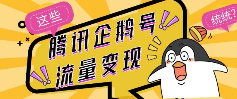腾讯企鹅号流量变现，有播放就有收益，操作简单小白可做-皮皮网创