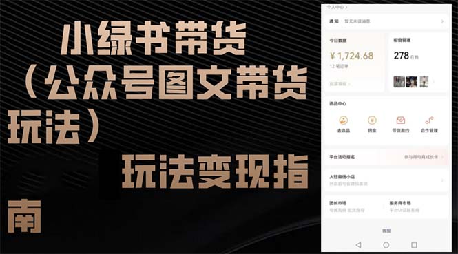 小绿书带货(公众号图文带货玩法-皮皮网创