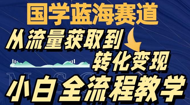 国学蓝海赛道，从流量获取，到转化变现，全流程教学-皮皮网创