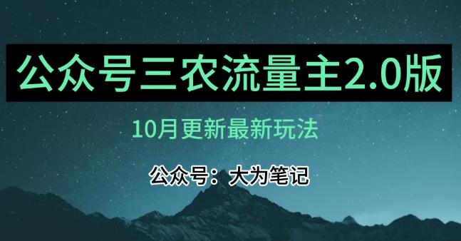 (10月)三农流量主项目2.0——精细化选题内容，依然可以月入1-2万-皮皮网创