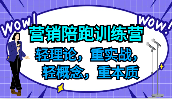 营销陪跑训练营，轻理论，重实战，轻概念，重本质，适合中小企业和初创企业的老板-皮皮网创