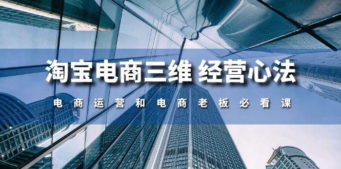 淘宝电商三维 经营心法：电商运营和电商老板必看课(59节课-皮皮网创