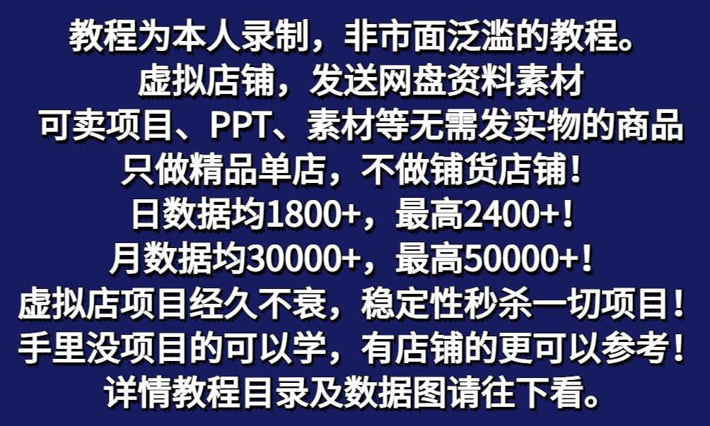 图片[1]-拼多多虚拟店铺项目，电脑挂机自动发货，单店日利润300+-皮皮网创