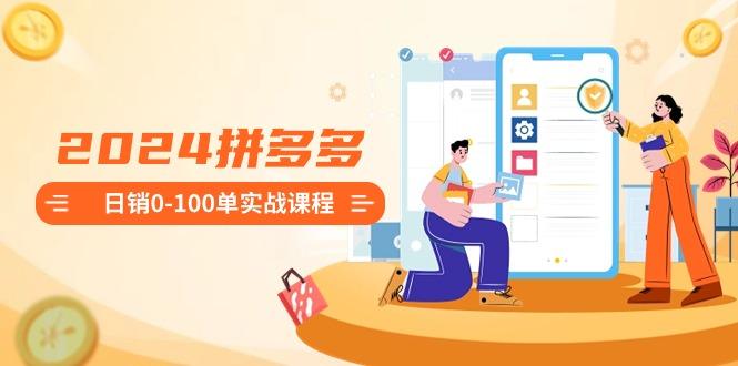 2024拼多多日销0-100单实战课程：新手注册开店到日销100单整套流程-皮皮网创