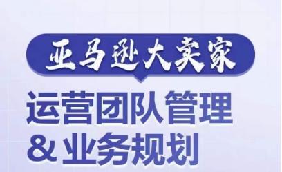 亚马逊大卖家-运营团队管理&业务规划，为你揭秘如何打造超强实力的运营团队-皮皮网创