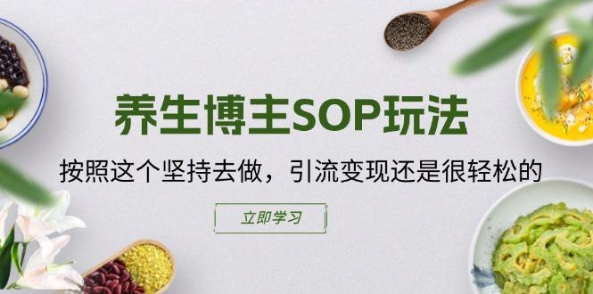 养生博主SOP玩法，按照这个坚持去做，引流变现还是很轻松的-皮皮网创