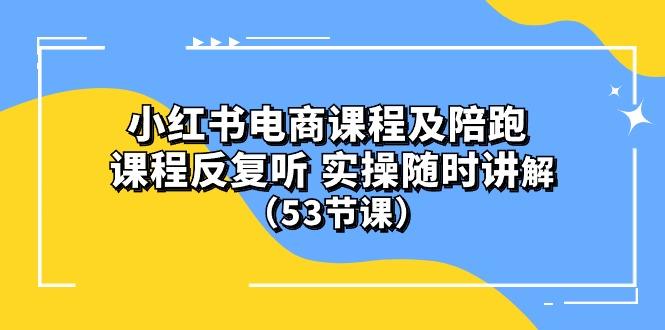 小红书电商课程陪跑课 课程反复听 实操随时讲解 (53节课-皮皮网创