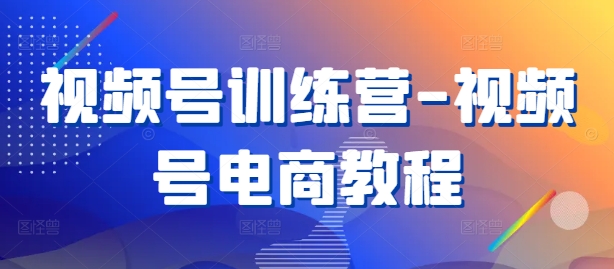 视频号训练营-视频号电商教程-皮皮网创