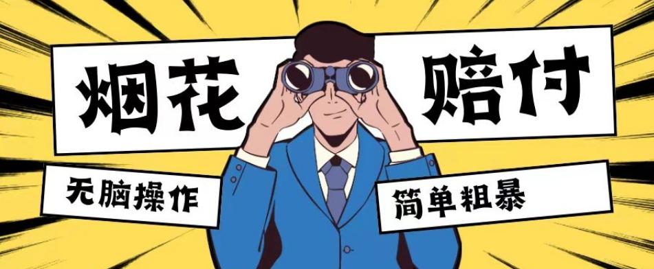 最新蓝海玩法，烟花爆竹赔付，单订单赔付200-500无脑操作【仅揭秘】-皮皮网创