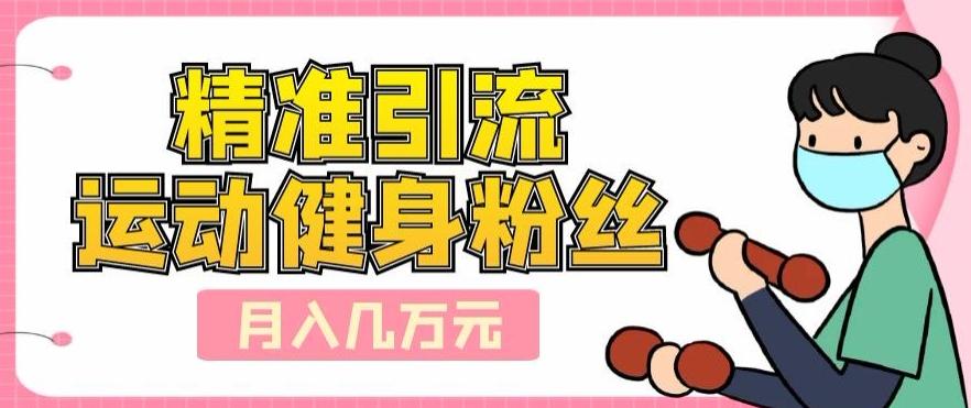 精准引流运动健身粉丝，轻松月入几万-皮皮网创