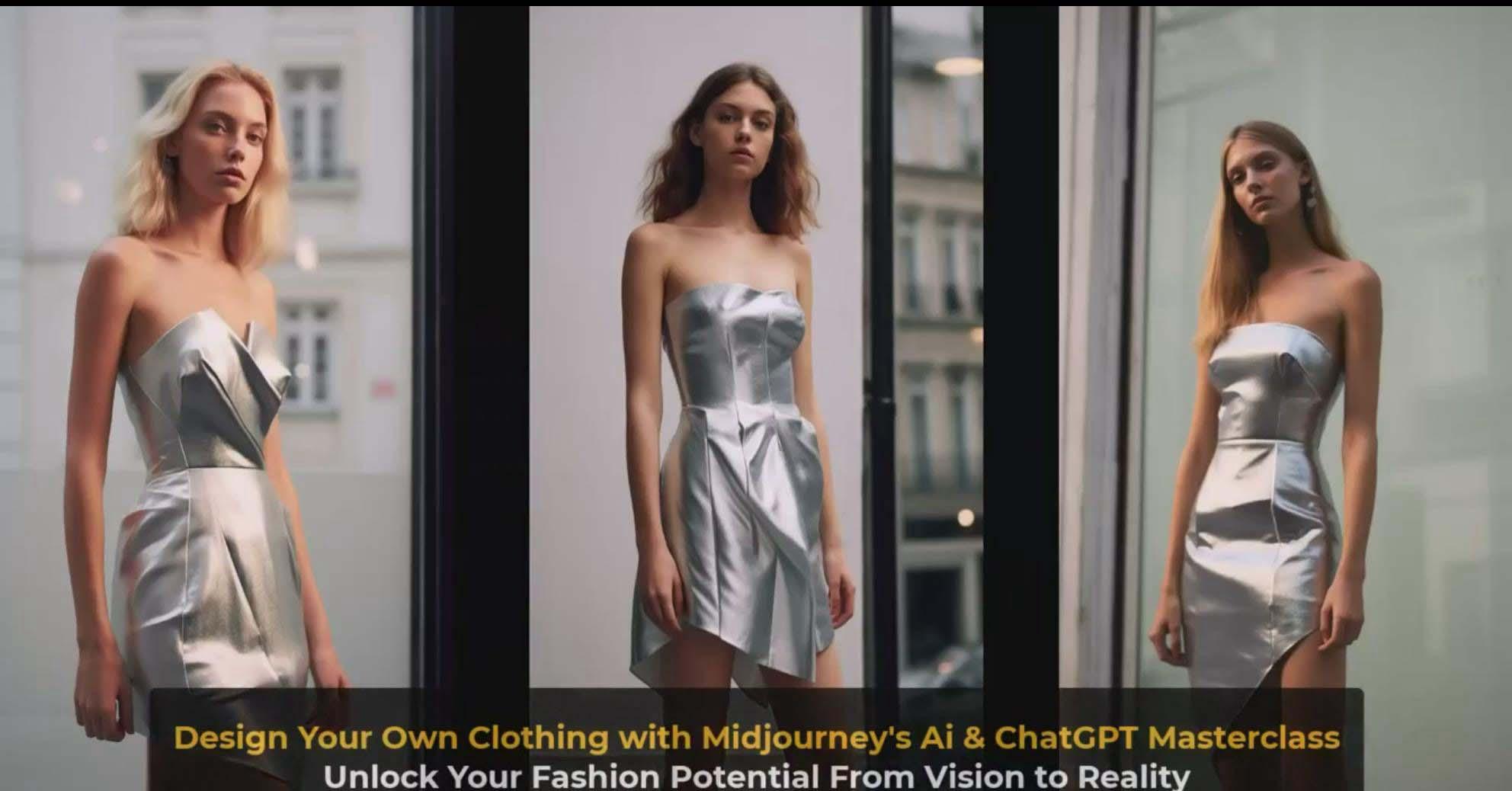 图片[8]-利用 Midjourneys Ai 人工智能设计自己的服装AI大师班-10节课-中英字幕-皮皮网创
