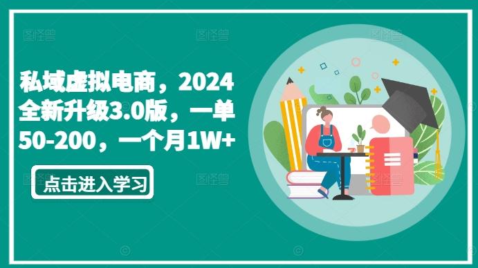 私域虚拟电商，2024全新升级3.0版，一单50-200，一个月1W+【揭秘】-皮皮网创