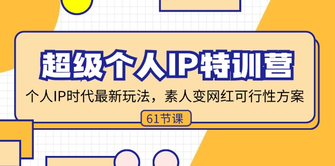 超级个人IP特训营，个人IP时代才最新玩法，素人变网红可行性方案 (61节-皮皮网创
