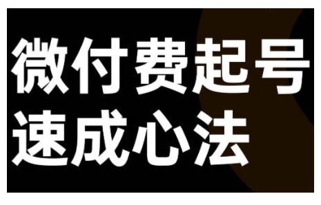 微付费起号速成课，视频号直播+抖音直播，微付费起号速成心法-皮皮网创