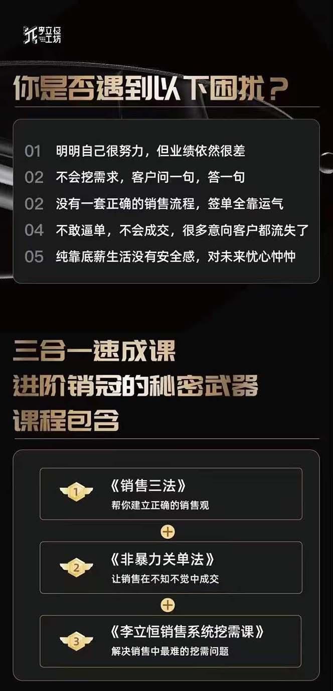 图片[1]-从小新手到销冠 三合一速成：销售3法+非暴力关单法+销售系统挖需课 (27节-皮皮网创