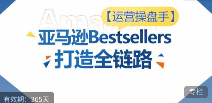 运营操盘手！亚马逊Bestsellers打造全链路，选品、Listing、广告投放全链路进阶优化-皮皮网创