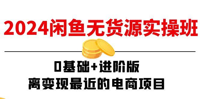 2024闲鱼-无货源实操班：0基础+进阶版，离变现最近的电商项目(15节-皮皮网创