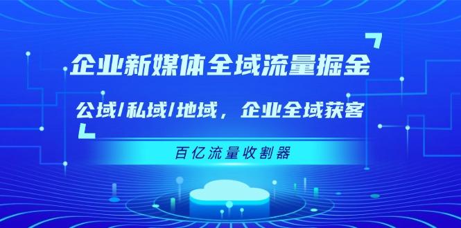 企业 新媒体 全域流量掘金：公域/私域/地域 企业全域获客 百亿流量 收割器-皮皮网创