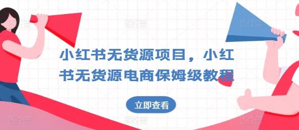小红书无货源项目，小红书无货源电商保姆级教程【揭秘】-皮皮网创
