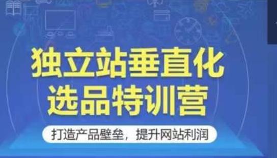 独立站垂直化选品特训营，打造产品壁垒，提升网站利润-皮皮网创