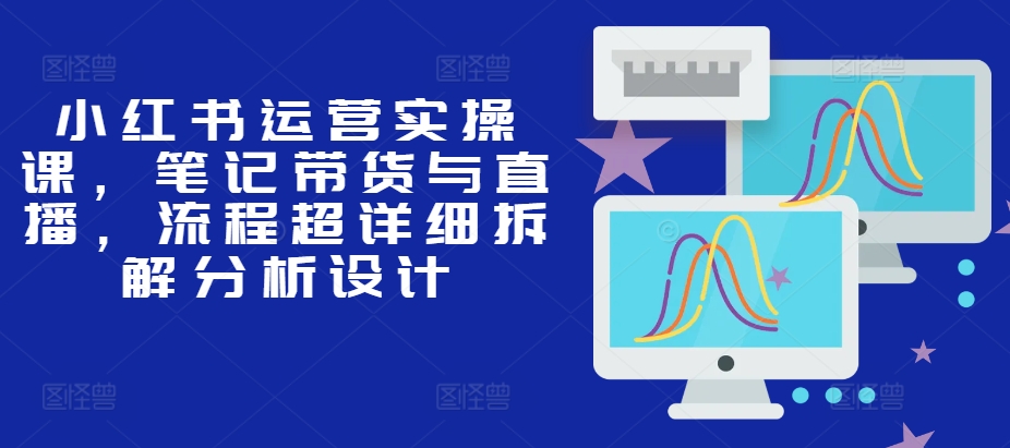 小红书运营实操课，笔记带货与直播，流程超详细拆解分析设计-皮皮网创