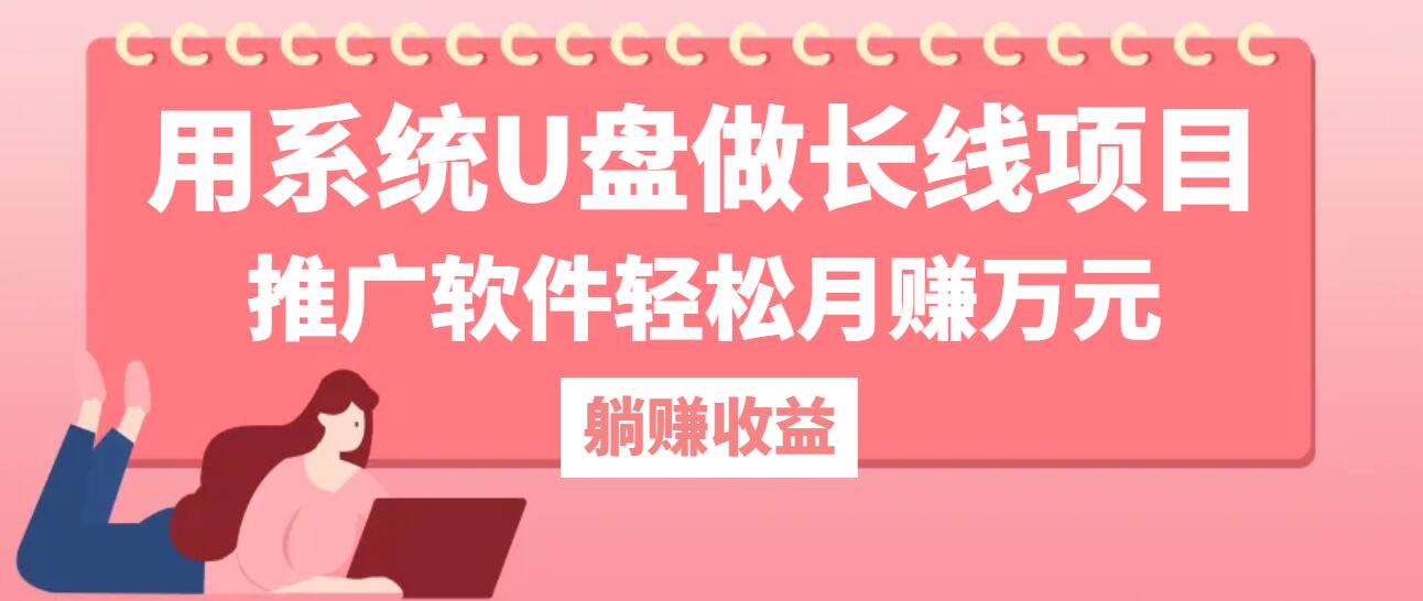 用系统U盘做长线项目，推广软件轻松月赚万元(附制作教程+软件-皮皮网创