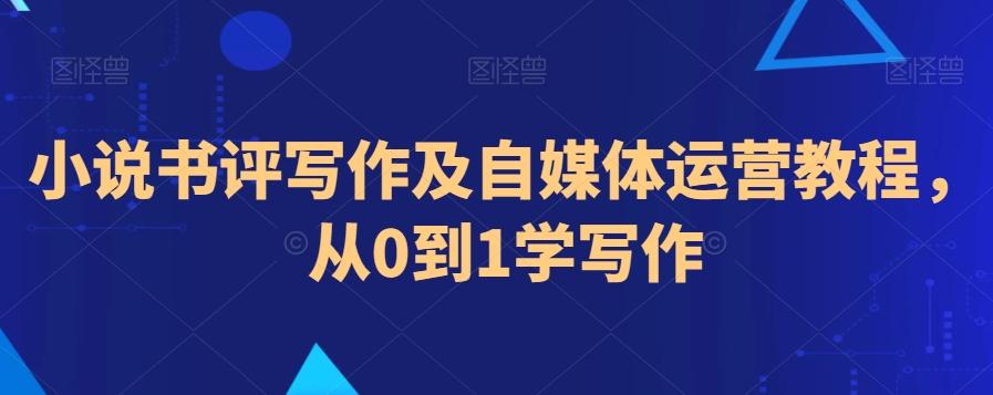 小说书评写作及自媒体运营教程，从0到1学写作-皮皮网创