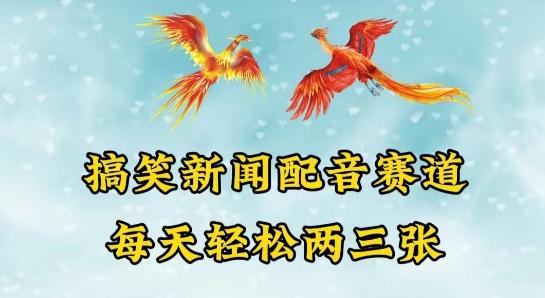 中视频爆火赛道一搞笑新闻配音赛道，每天轻松两三张【揭秘】-皮皮网创