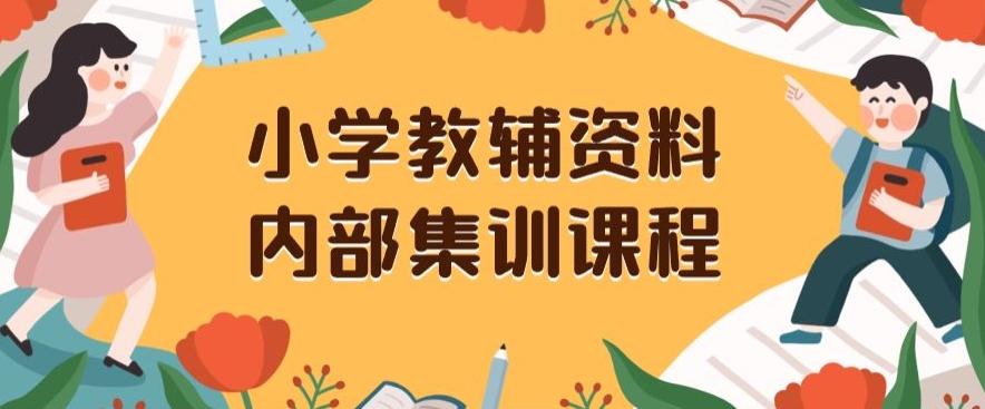 小学教辅资料，内部集训保姆级教程，私域一单收益29-129（教程+资料）-皮皮网创