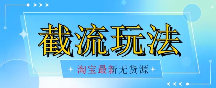 首发价值2980最新淘宝无货源不开车自然流超低成本截流玩法日入300+【揭秘】【1016更新】-皮皮网创