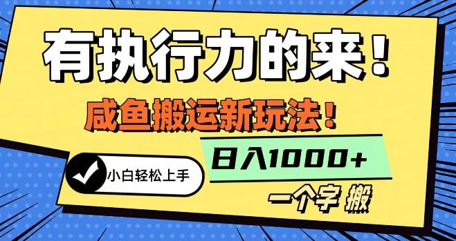 最新咸鱼搬运玩法，小白单日1000+行业大揭秘-皮皮网创