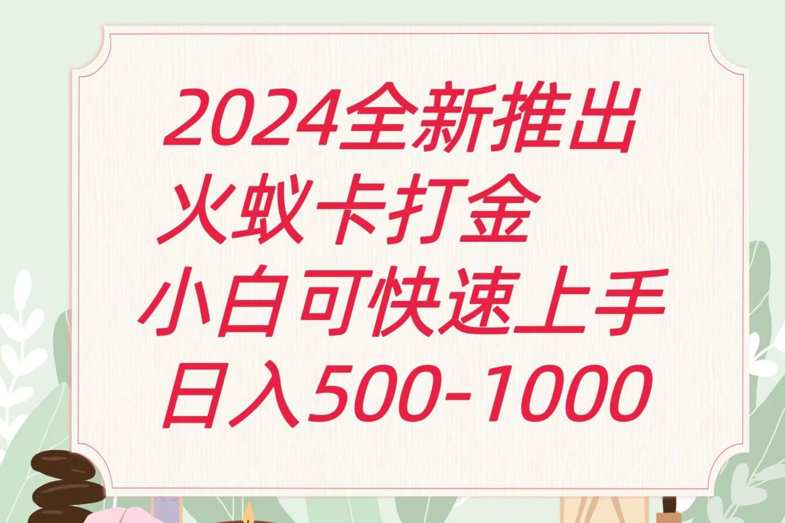 2024火蚁卡打金最新玩法和方案，单机日收益600+-皮皮网创