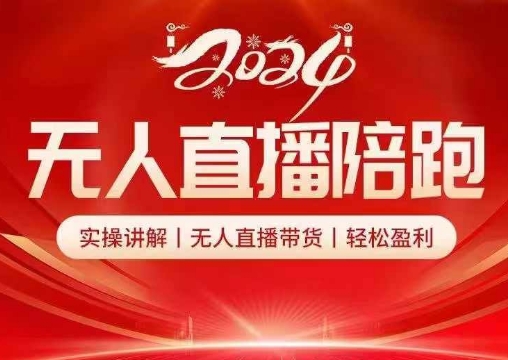 2024无人直播陪跑全套课，实操讲解，无人直播带货，轻松盈利-皮皮网创
