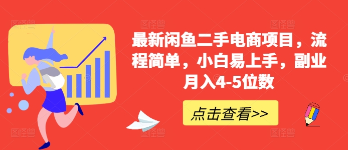 最新闲鱼二手电商项目，流程简单，小白易上手，副业月入4-5位数!-皮皮网创