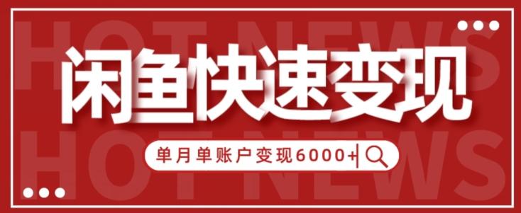 【新手项目】小白快速在闲鱼单月单账号变现6000+的秘密-皮皮网创