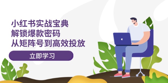 小红书实战宝典：解锁爆款密码，从矩阵号到高效投放-皮皮网创