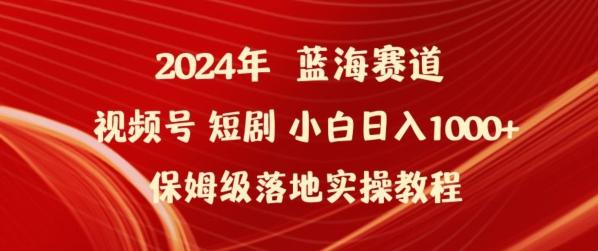 2024年视频号短剧新玩法小白日入1000+保姆级落地实操教程【揭秘】-皮皮网创