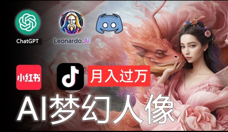 AI摄影梦幻人像：零基础也能月入过万的秘密【揭秘】-皮皮网创