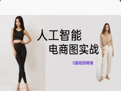 人工智能SD电商图实战，ai绘图0基础到精通-皮皮网创