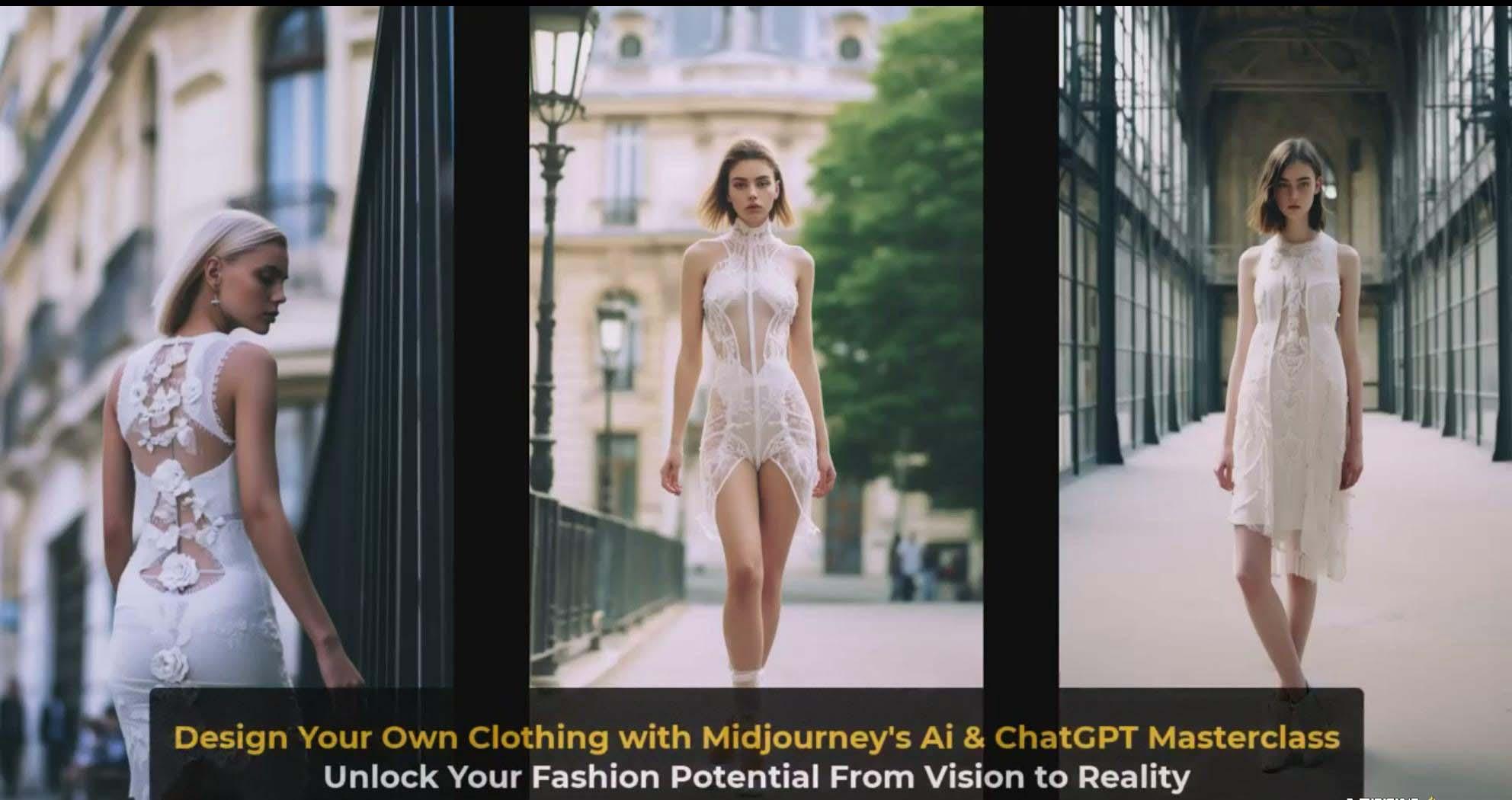 图片[4]-利用 Midjourneys Ai 人工智能设计自己的服装AI大师班-10节课-中英字幕-皮皮网创