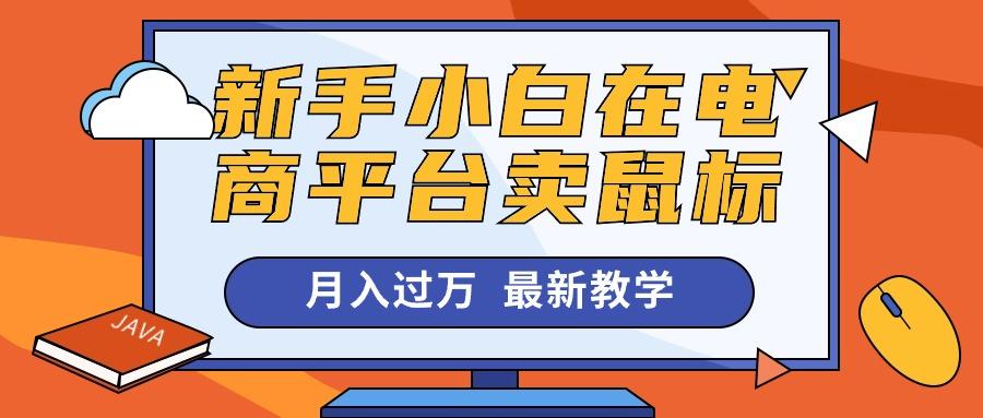 新手小白在电商平台卖鼠标月入过万，最新赚钱教学-皮皮网创