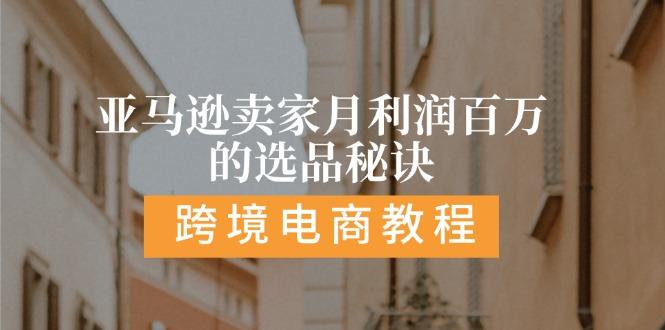 亚马逊卖家月利润百万的选品秘诀:  抓重点/高利润/大方向/大类目/选品…-皮皮网创