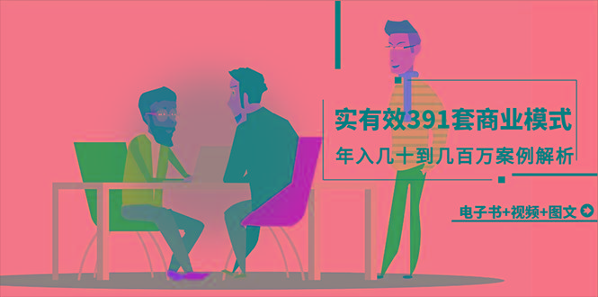 (9607期)真实有效391套商业模式，年入几十到几百万案例解析(电子书+视频+图文)-皮皮网创