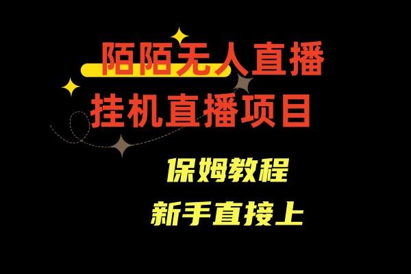 收费1980的，陌陌无人直播，通道人数少，新手容易上手-皮皮网创